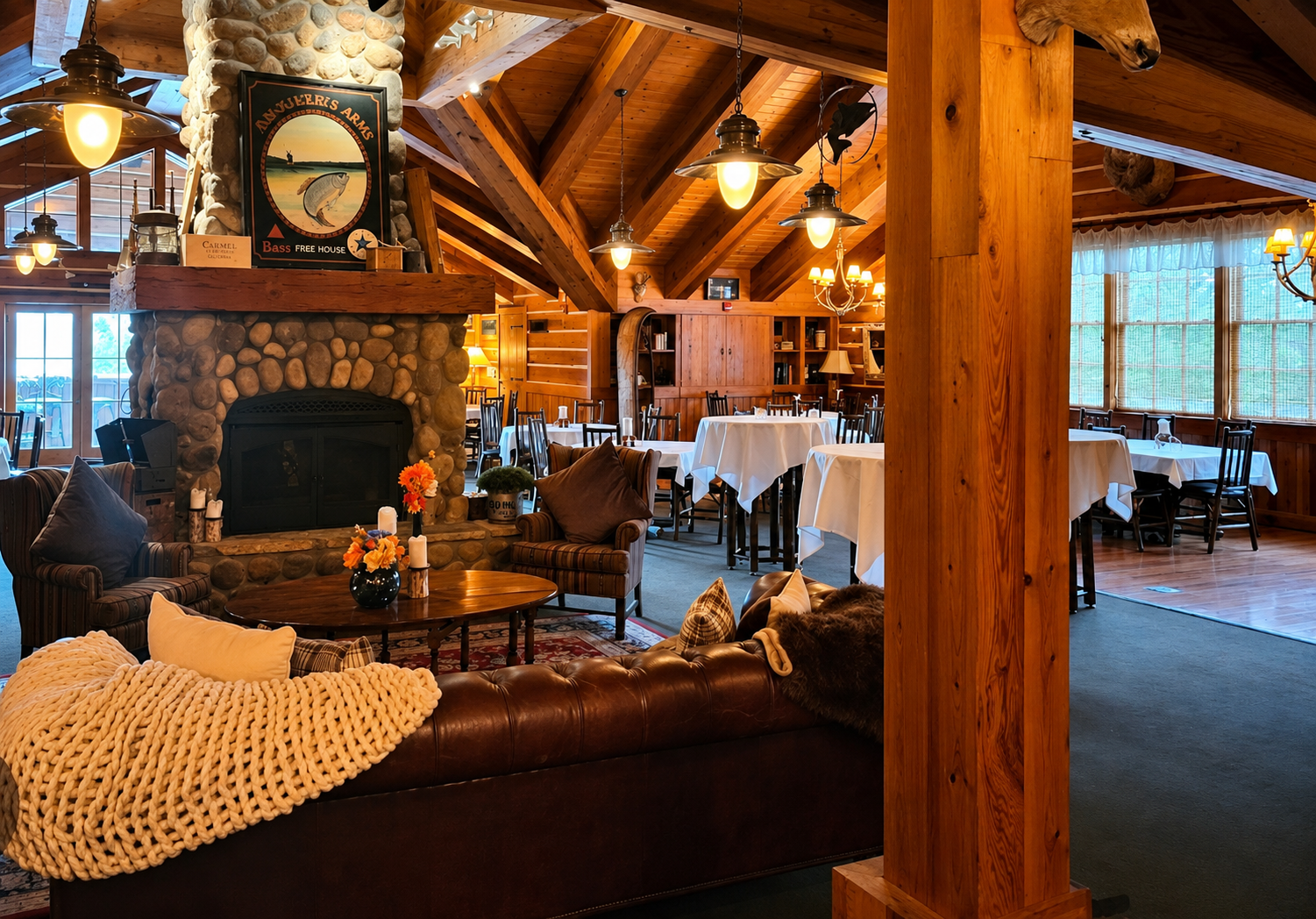 Angler's Club lodge interior