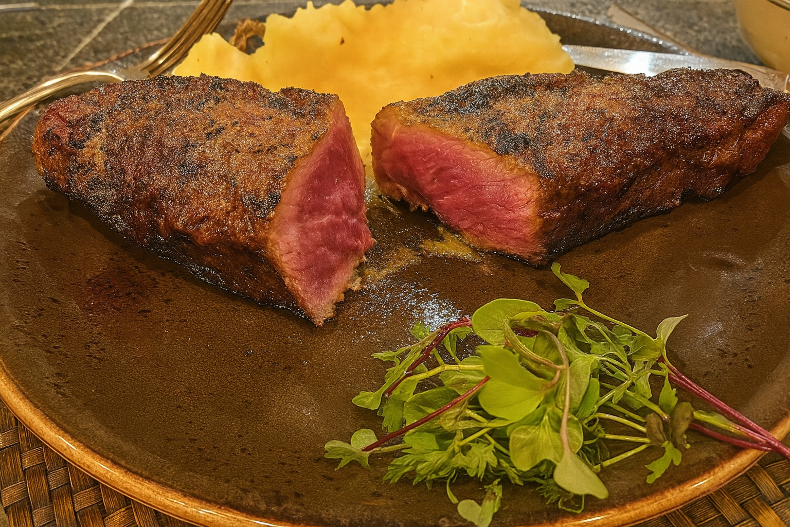 Angler's Club steak entrée