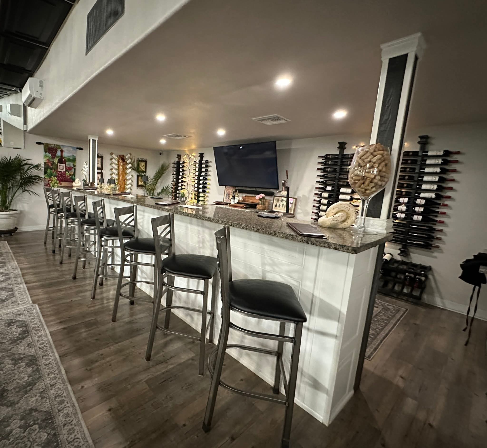 Wine and bar selection at Primary Tavern