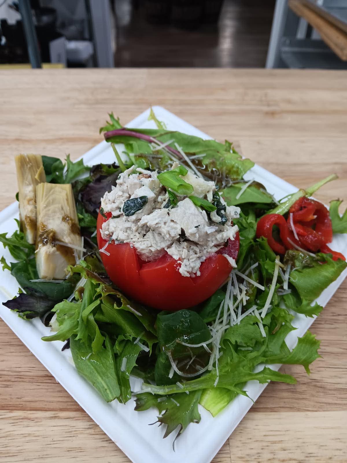 Small plate prepared at Primary Tavern