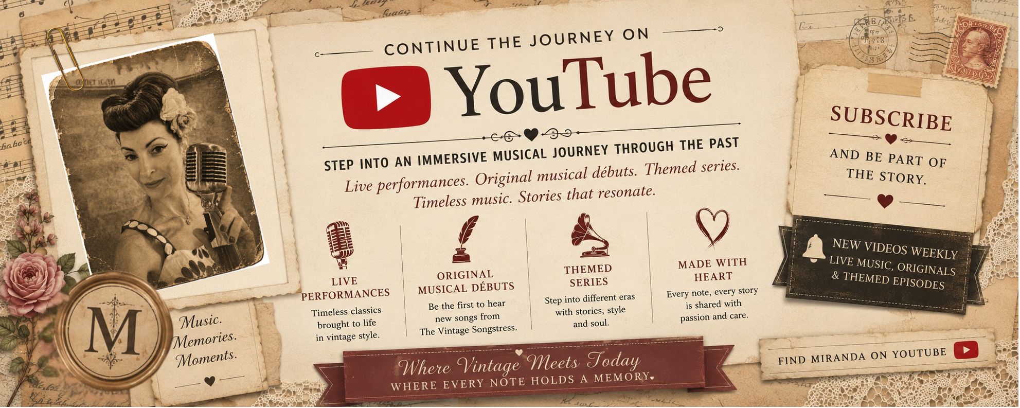 Continue the Journey with Miranda on YouTube