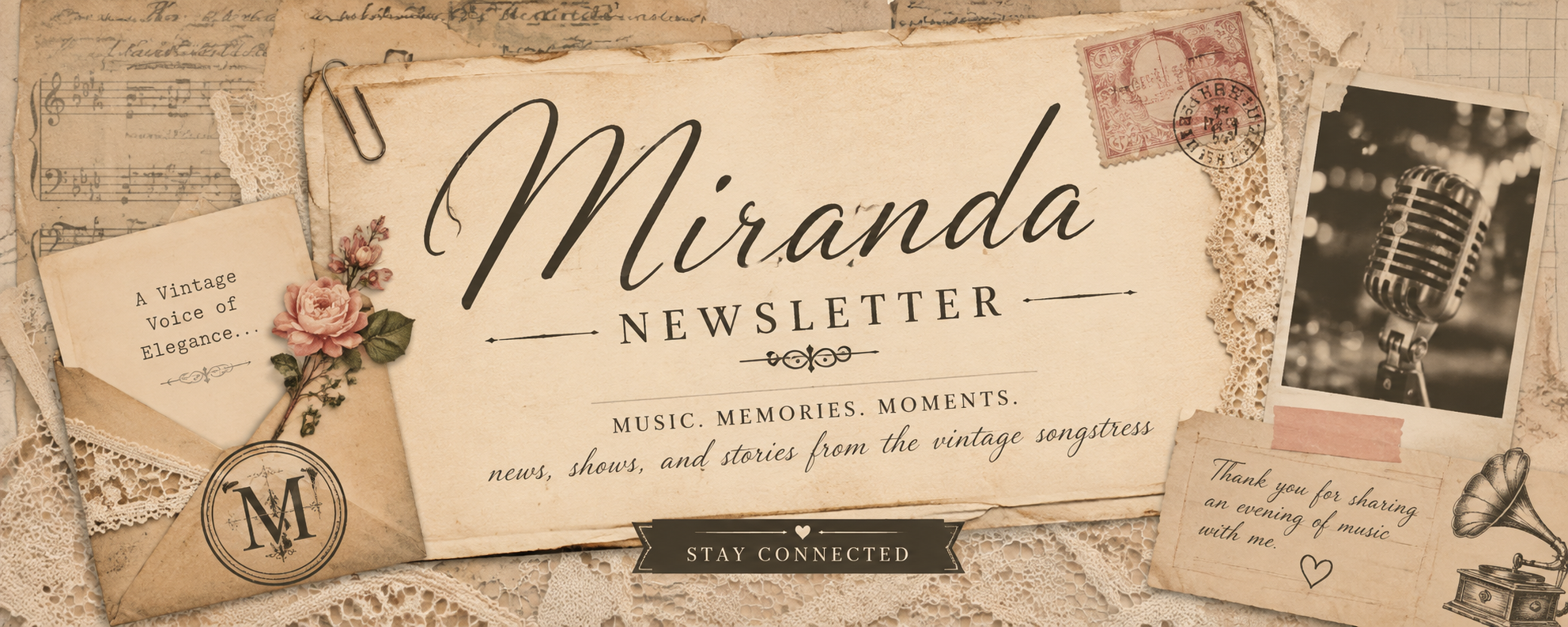 Miranda Newsletter - Music, Memories, Moments
